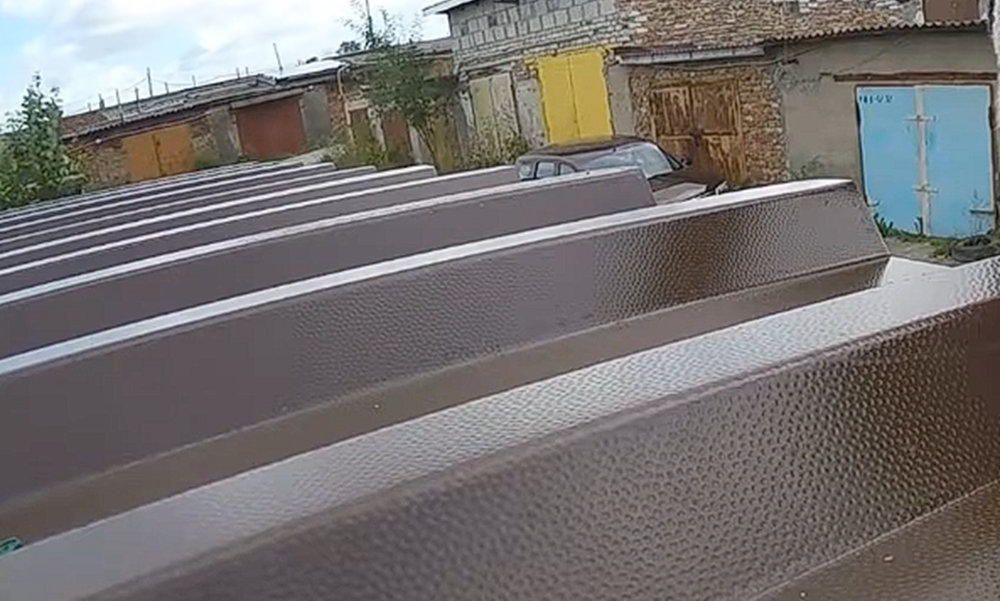 металлопрофиль на крышу гаража в Воронеже