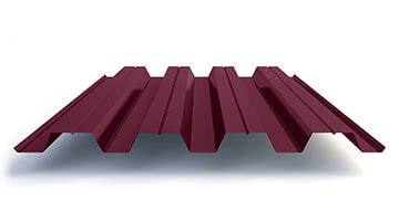 Профлист Н60 для кровли, вишнёвый